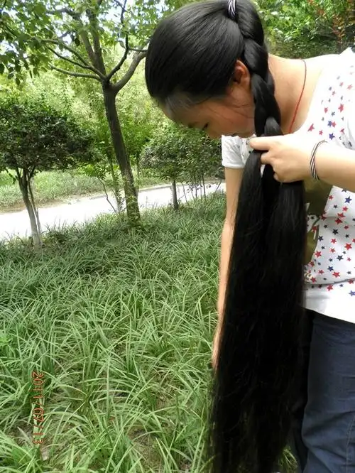 剪下又粗又长的青春大辫子-上海ww284#(4) 剪发_中国长发