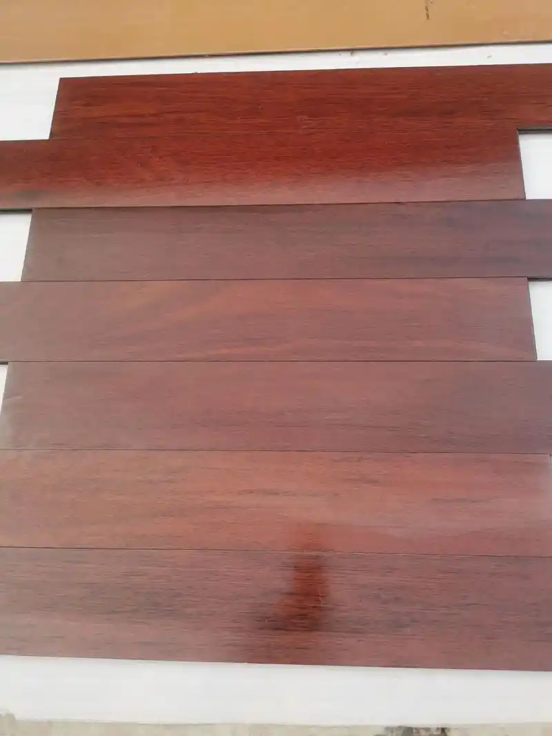 二手老料菠萝格印茄木实木地板低价处理.