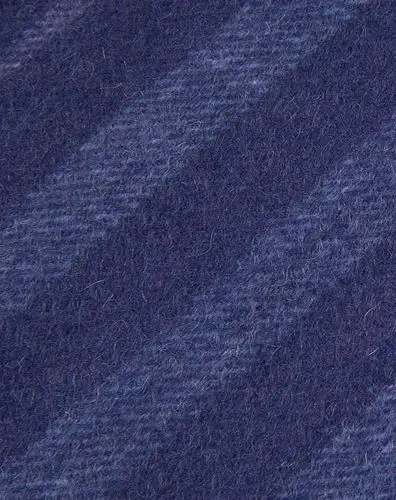 中性藏青蓝英伦风格条羊绒围巾