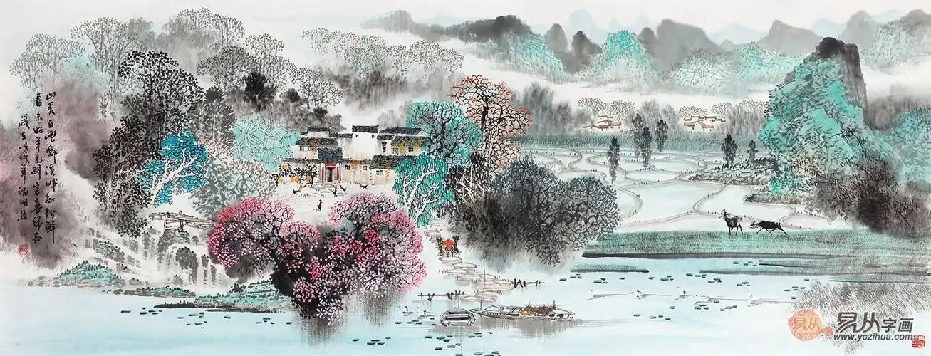 山秀白云飘——画家诸明江南山水画作品赏析