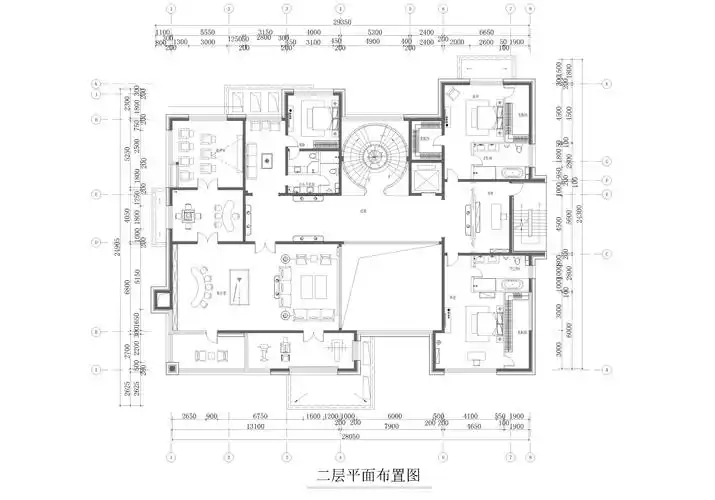 碧水庄园现代新奢华风格2100㎡别墅装修效果图