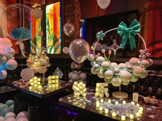 ktv包厢生日聚会布置