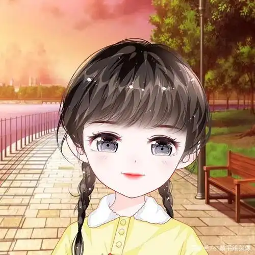 卡通头像,女生简单呆萌手绘图片,可爱又好看