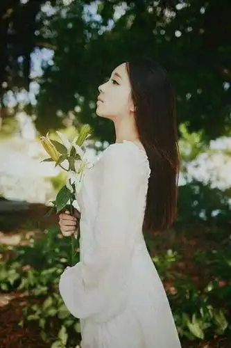 我需要几张伤感唯美的图片,内容是"一个女生将玫瑰拿在身后".谢谢.