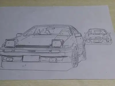 【lmh200801&七月活动】乐乐的手绘ae86_澳门_手机汽车之家