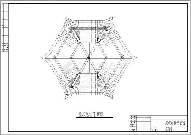 某园林八角亭全套cad施工图