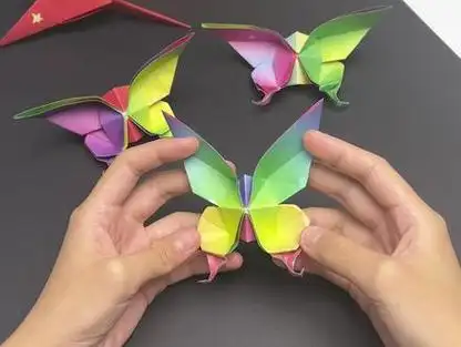 折纸蝴蝶 #折纸手工 #折纸