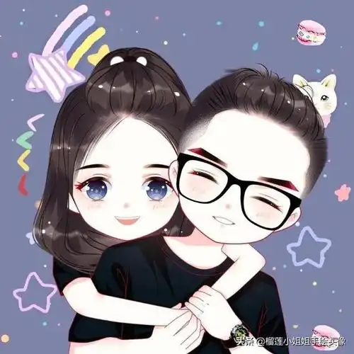 【一男一女的情侣头像】改变微信简介吧,非常甜蜜的男人,女人情侣,都
