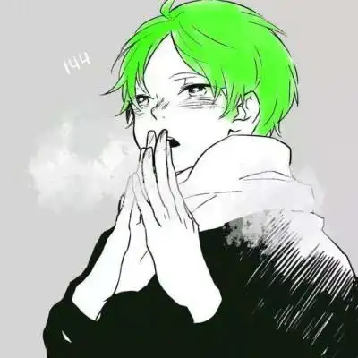 绿头发动漫头像高清男 二次元绿色头发男生头像 - 动漫头像 - 潮人