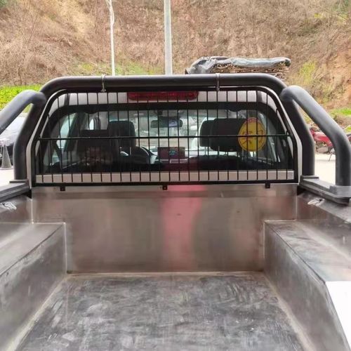 长城炮风骏5/6/7皮卡车货箱后档风玻璃防护网镀锌防撞网护栏改装