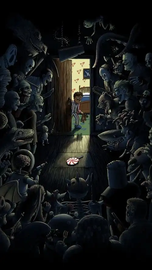 有没有人手机使用恐怖壁纸的呀