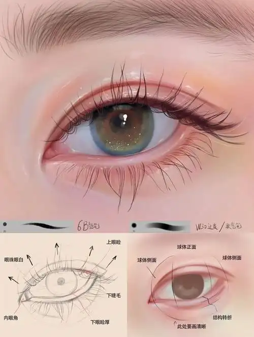 二发超简单的眼睛教程75超适合初学者练习75