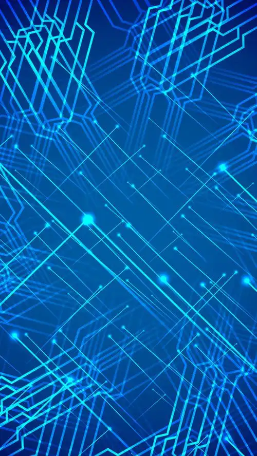 线条科技感蓝色线条h5背景