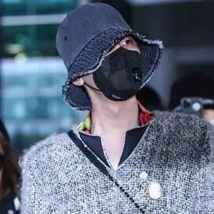 gd权志龙同款渔夫帽盆帽黑色遮阳男女休闲百搭韩版纯色磨边学生潮