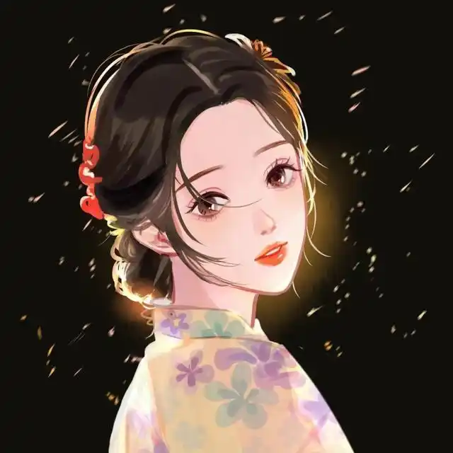 一组精选手绘女生头像