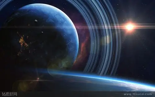 宇宙中的星系和星球高清图片 - 素材中国16素材网