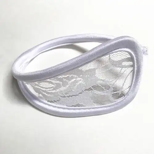 情趣c字内裤蕾丝花边透明c型裤隐形穿戴裤情侣夫妻t裤女c裤女款黑色