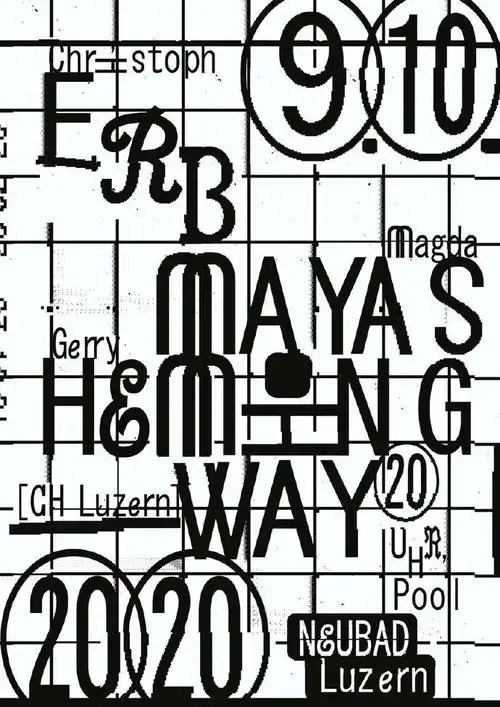 英文字体创意海报设计瑞士neubad