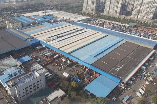 丰收的菜篮子:上海江桥市场的商户,上海江桥批发市场航拍,购分享