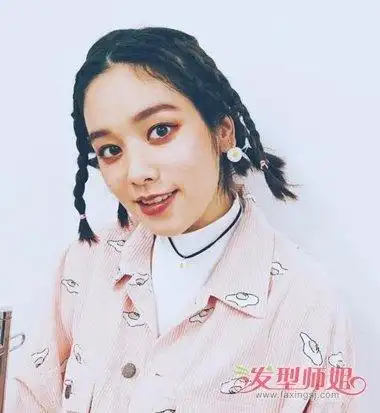 女生中分短发编辫子发型短头发的女孩子制作编发发型,脏辫发型要从