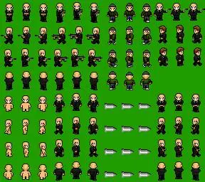 杀手47-行走_rpg marker vx_行走_正4方向-rpg_marker 游戏素材 - 爱