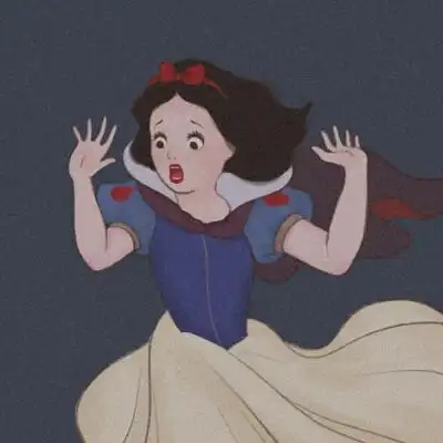 微博原创画师@梨照 公众号"半棠一绪"白雪公主惊吓头像搬运出处见水印