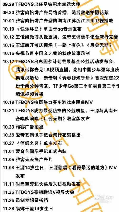 [tfboys][新闻]160729 tfboys出道行程记录 期待未来更好的tfboys