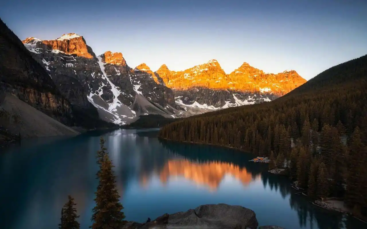 大自然雪山美景高清图片桌面壁纸-风景壁纸-壁纸下载-美桌网