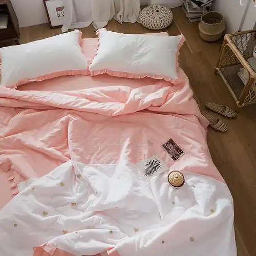 summer 棉绣花纯棉夏凉被空调被 embroidered quilt薄被子 cotton