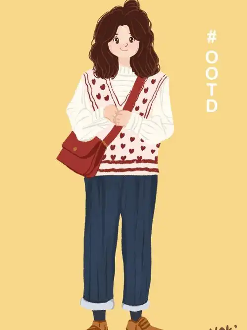 冬天穿什么手绘冬季穿搭合集