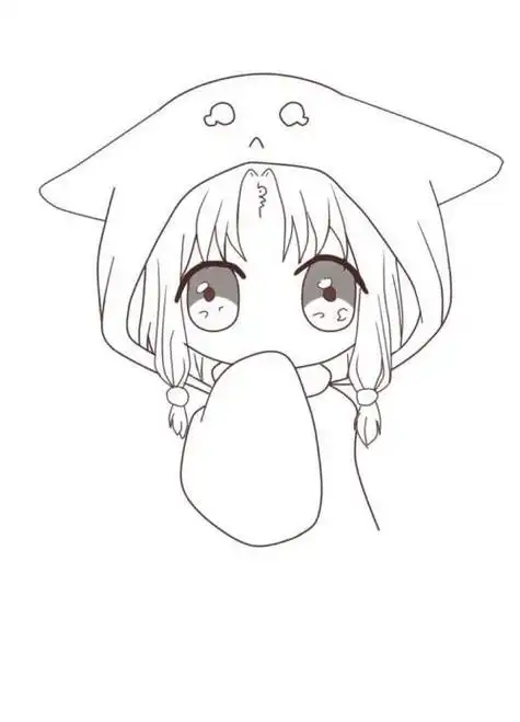 女头像动漫人物背影简笔画女 第1页漫画少女女孩简笔画萌系少女漫画简