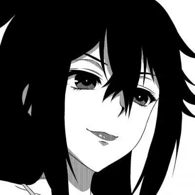 二次元黑白卡通动漫头像我要住进你的眼里十二个月沦陷周而复始生生不