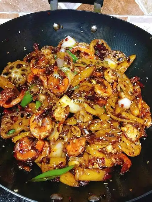 97香辣干锅虾,做菜手残党福音