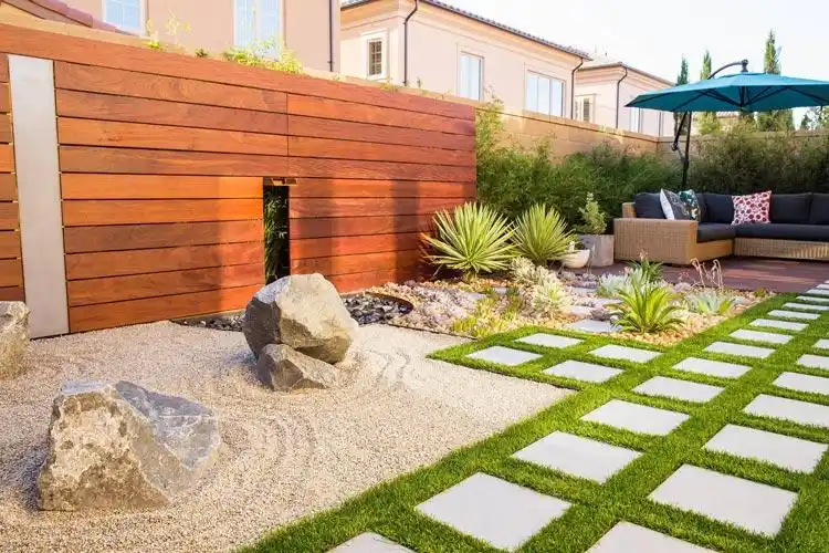 别墅100平花园设计实景图片效果图11例 - 成都青望园林景观设计公司