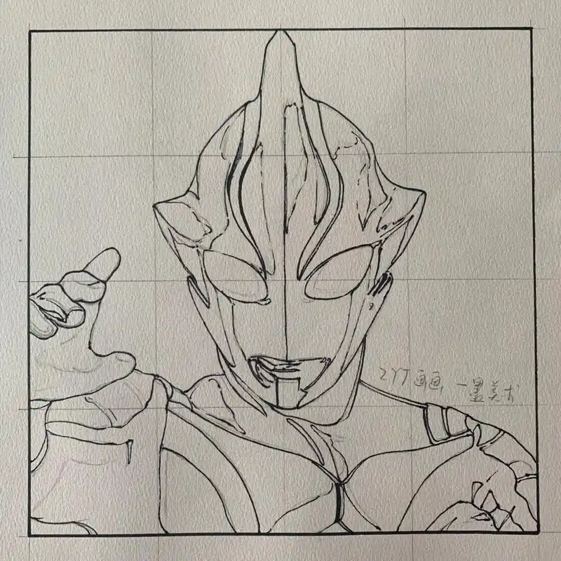 【奥特曼系列】梦比优斯头像手绘过程 难度:9999999999