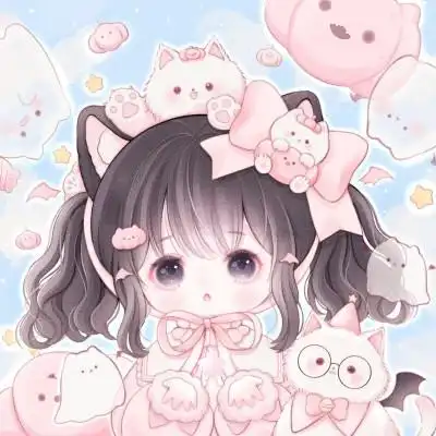 卡通女孩图片可爱萌头像