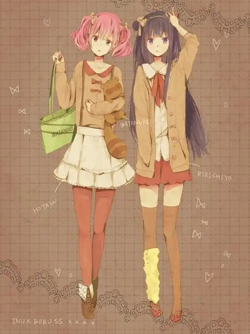 二次元姐妹_动漫图片_我要个性网