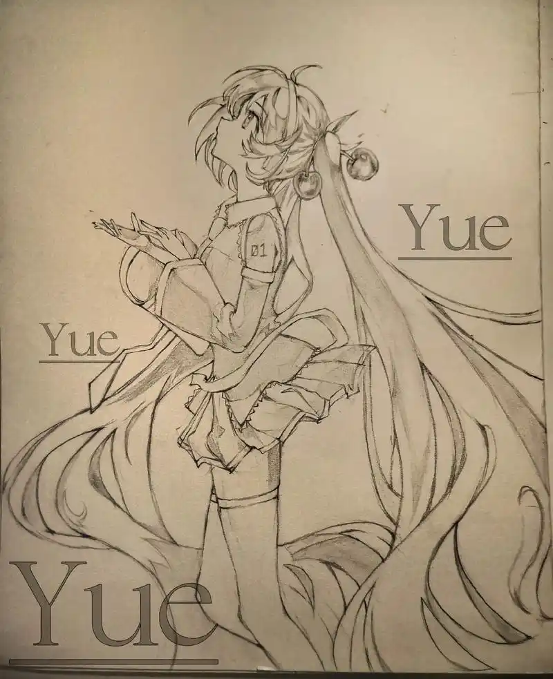 嗨害嗨#二次元 #手绘 #动漫 #临摹#初音 - 抖音