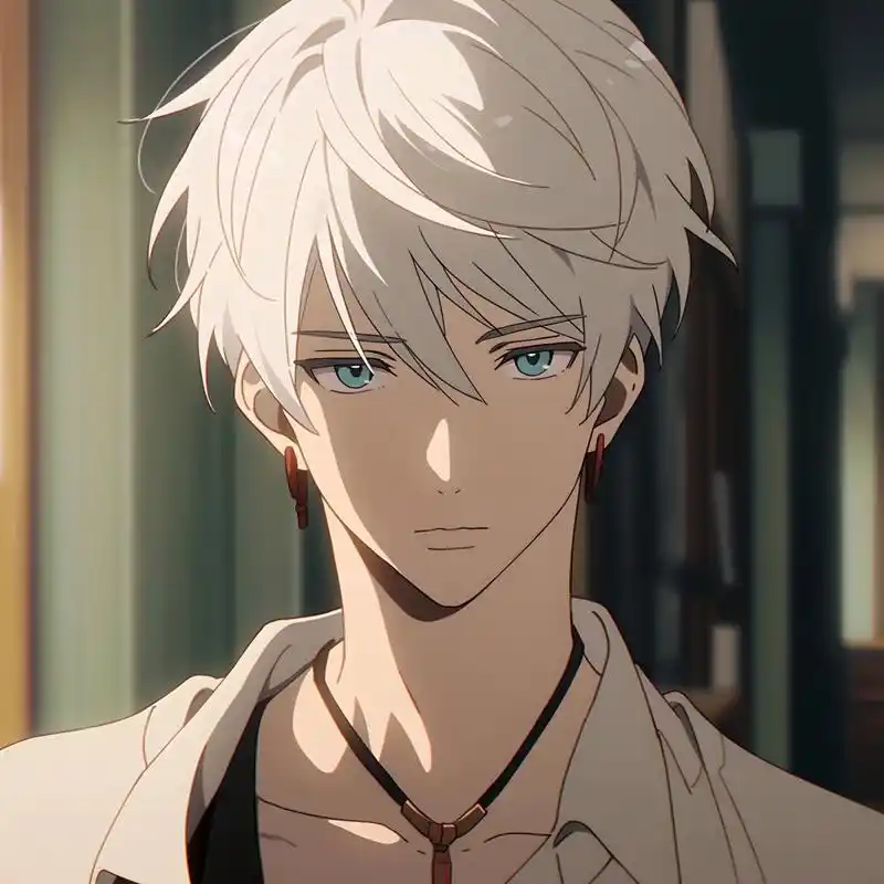 5250白发蓝瞳动漫头像5250 白毛控在哪,让我看到你们的双手