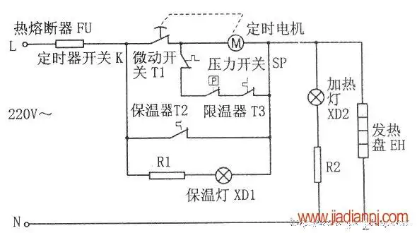 飞鹿tl30-700b电压力锅电路原理图