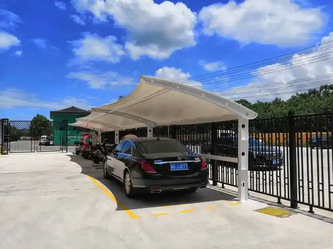 西城汽车充电桩遮雨棚户外汽车简易车棚耐风吹雨打