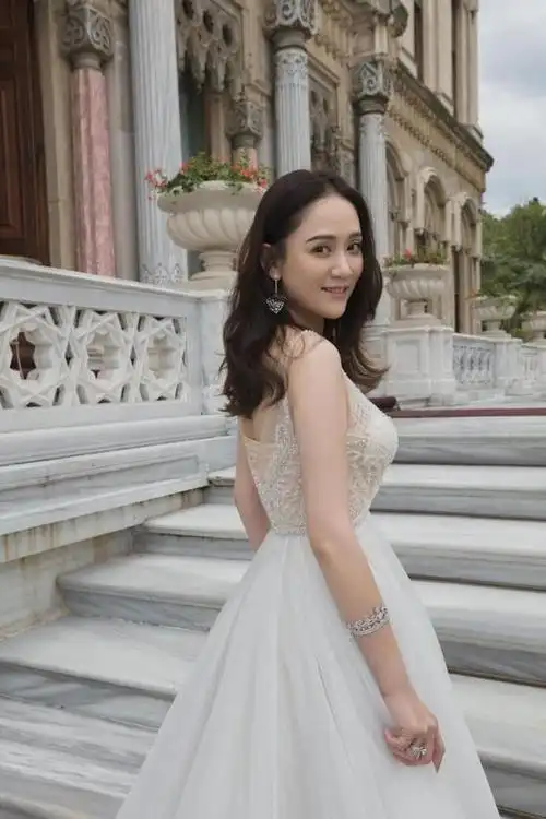 陈乔恩唯美婚纱大片曝光,绽放梦幻色彩化身优雅新娘