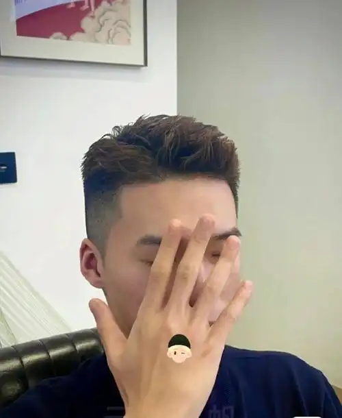 掀刘海凌乱背头