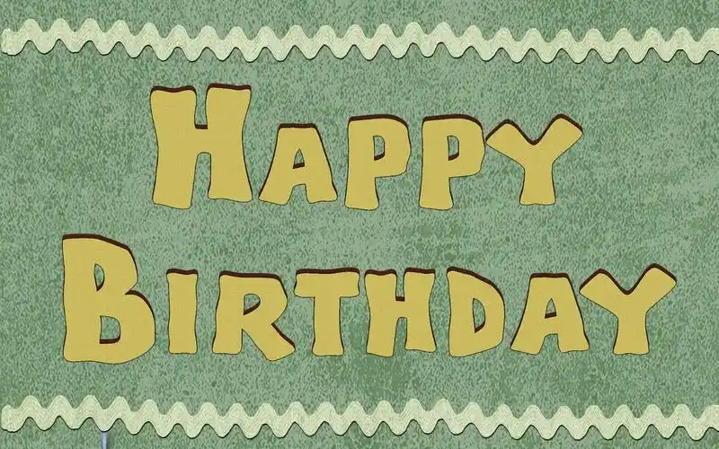 生日快乐英文(happy birthday)文字图片