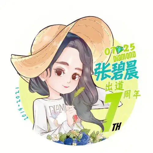 张碧晨0725出道七周年快乐