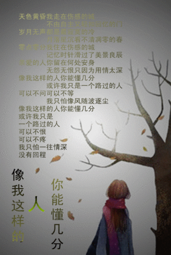 像我这样的人你能懂几分