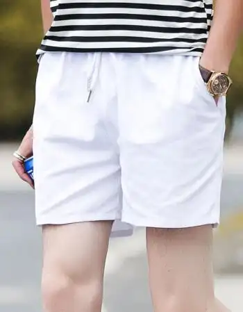 kting homme 休闲短裤男情侣短裤 白色 l