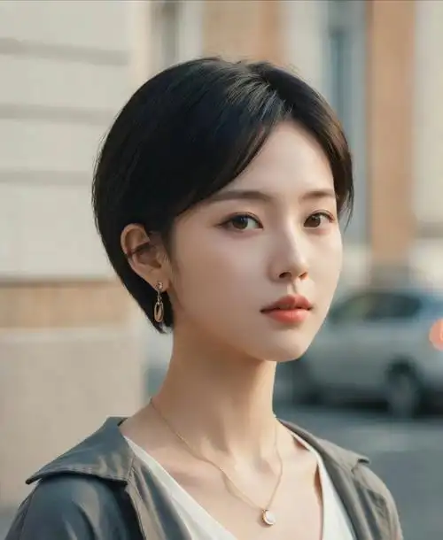 近几年干练帅气感十足的女生露耳超短发超级受欢迎
