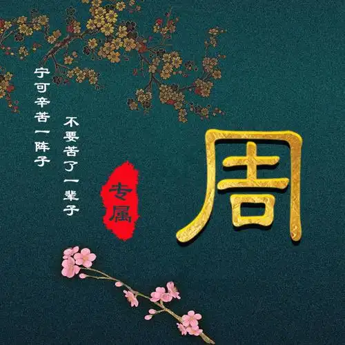 41张百家姓,编号119-微信头像,百家姓氏微信头像,名字壁纸