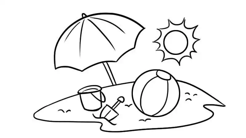 夏日风景简笔画- 诗词名句网